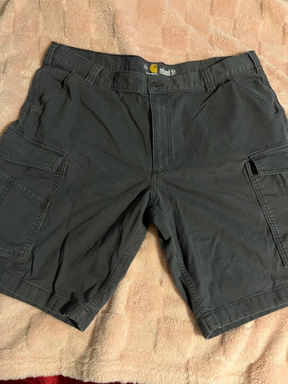 Carhartt Men's Black Relaxed Cargo Shorts